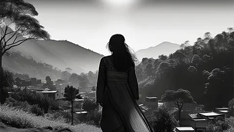 Meera and the Dawn of Colors: The Tale of a Monochrome World Transformed